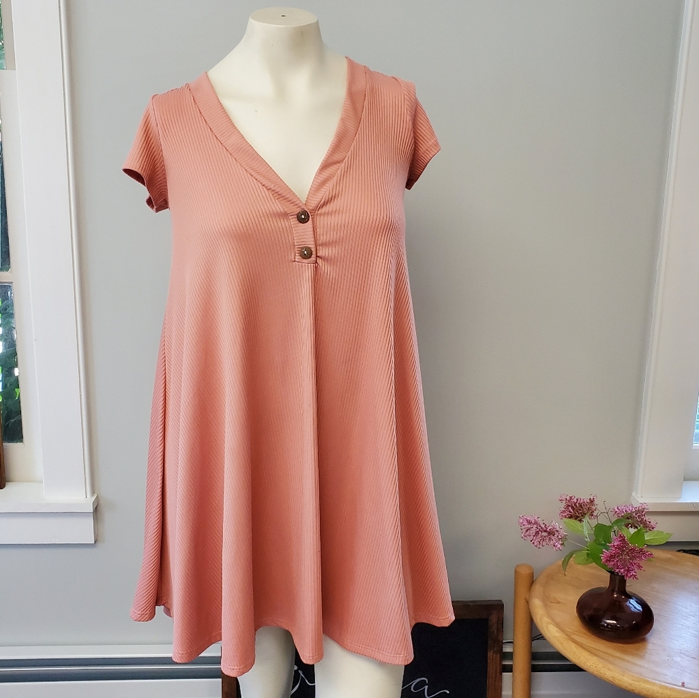 Dusty Rose Knit Dress